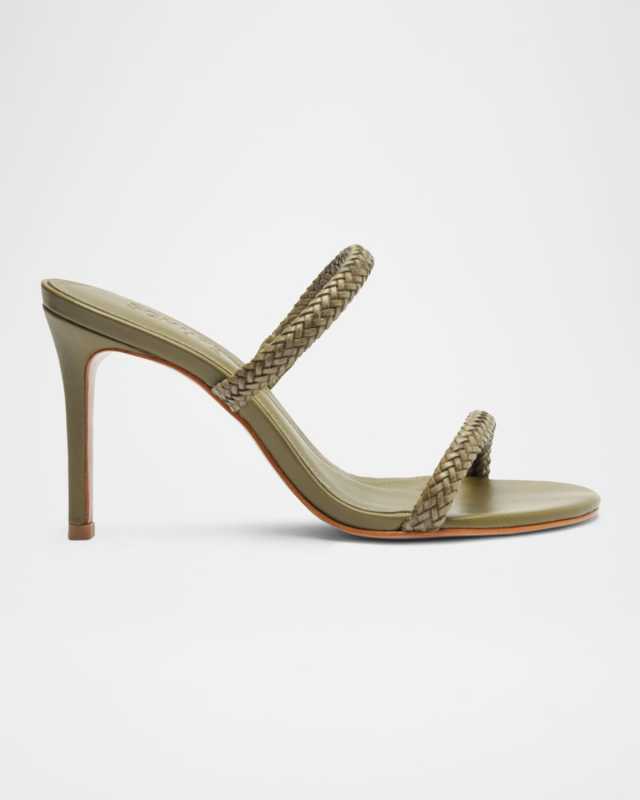 Taliah Woven Leather Dual-Band Sandals